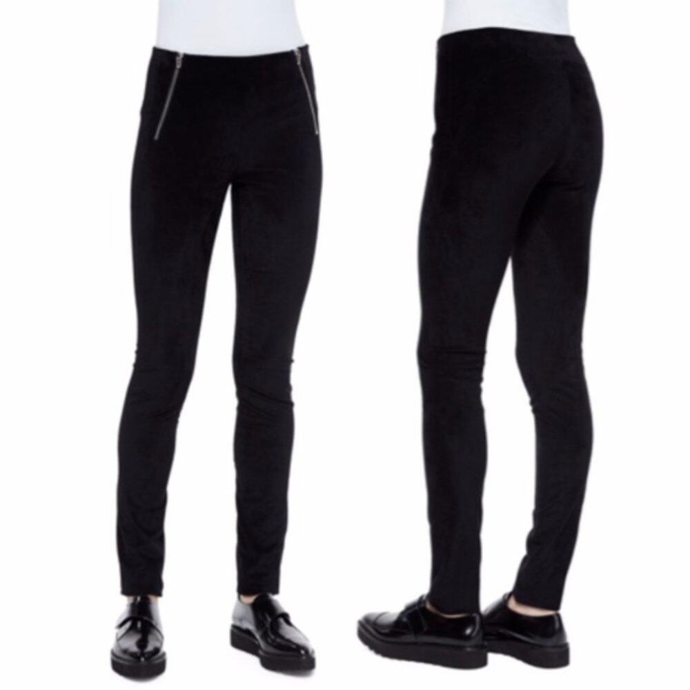 T Alexander Wang Double Zip Velveteen Leggings